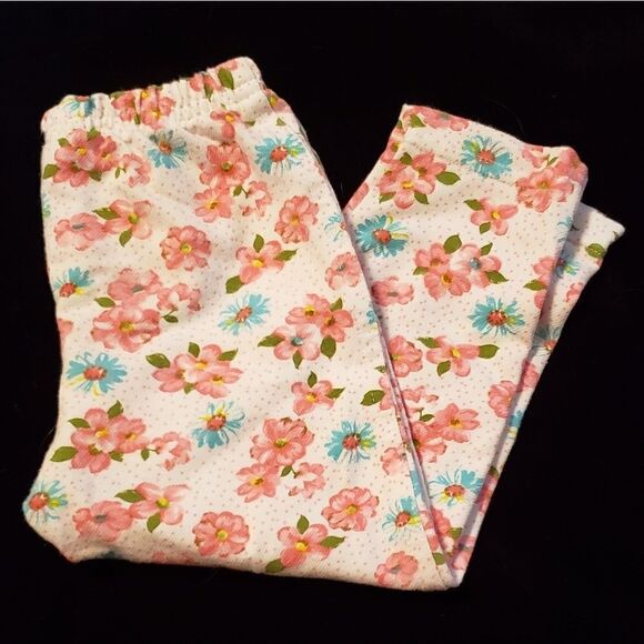 Cute Floral Girls Pants Sz 5 (but fits like a 3) - Picture 1 of 4